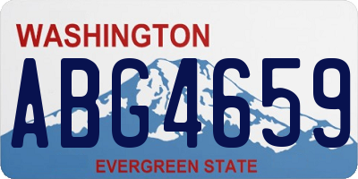 WA license plate ABG4659