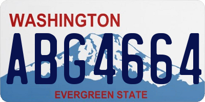 WA license plate ABG4664
