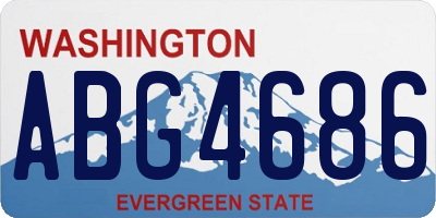 WA license plate ABG4686