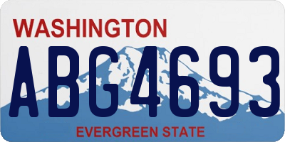 WA license plate ABG4693