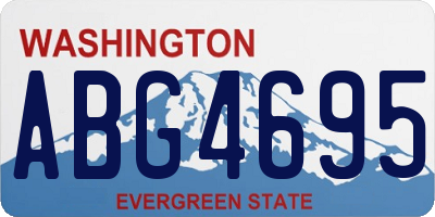 WA license plate ABG4695