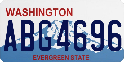 WA license plate ABG4696