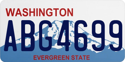 WA license plate ABG4699