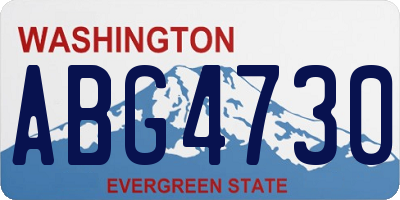 WA license plate ABG4730