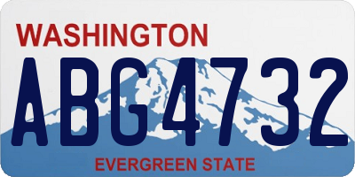 WA license plate ABG4732