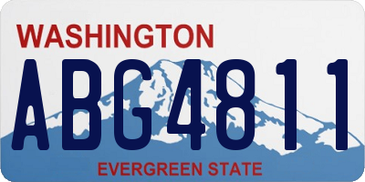 WA license plate ABG4811
