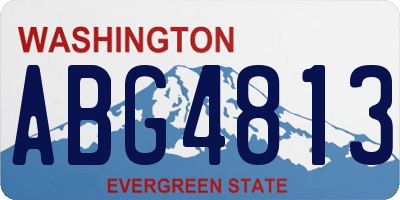 WA license plate ABG4813