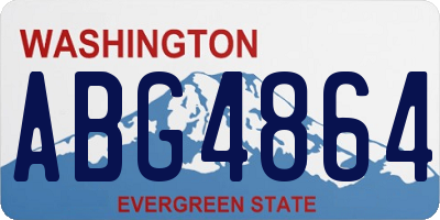 WA license plate ABG4864