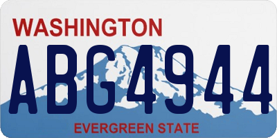 WA license plate ABG4944