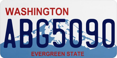 WA license plate ABG5090