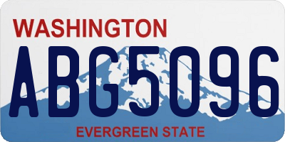 WA license plate ABG5096