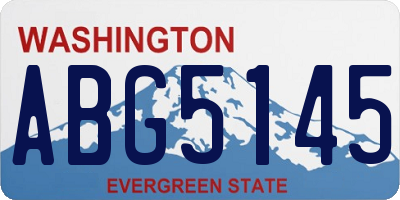 WA license plate ABG5145