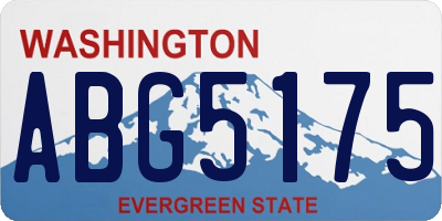 WA license plate ABG5175