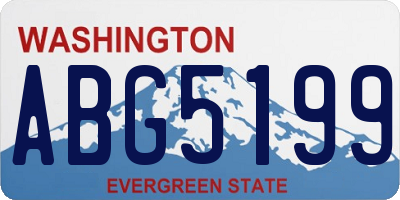 WA license plate ABG5199