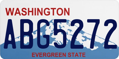 WA license plate ABG5272