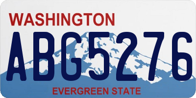 WA license plate ABG5276