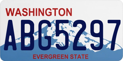 WA license plate ABG5297