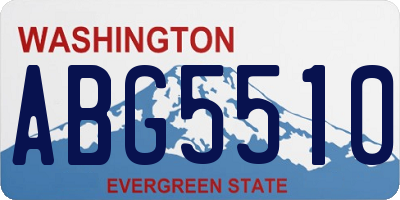 WA license plate ABG5510