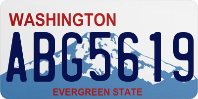 WA license plate ABG5619