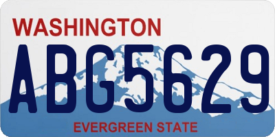 WA license plate ABG5629