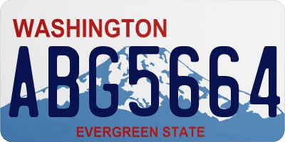 WA license plate ABG5664