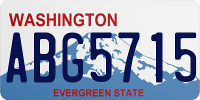 WA license plate ABG5715