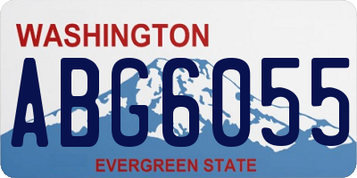 WA license plate ABG6055
