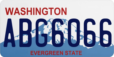 WA license plate ABG6066
