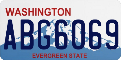 WA license plate ABG6069