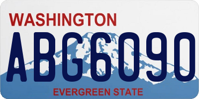 WA license plate ABG6090