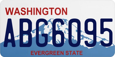 WA license plate ABG6095