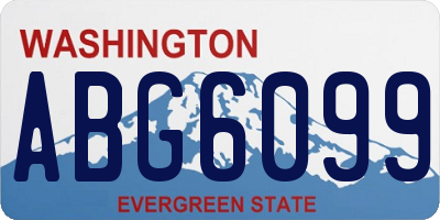 WA license plate ABG6099