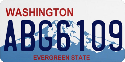 WA license plate ABG6109