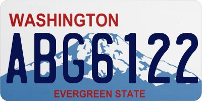 WA license plate ABG6122