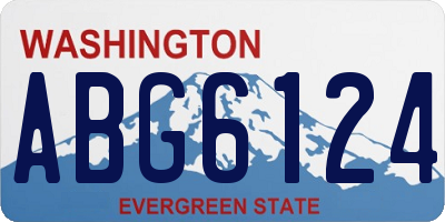 WA license plate ABG6124