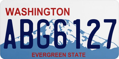 WA license plate ABG6127
