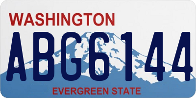 WA license plate ABG6144