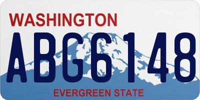 WA license plate ABG6148