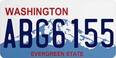 WA license plate ABG6155