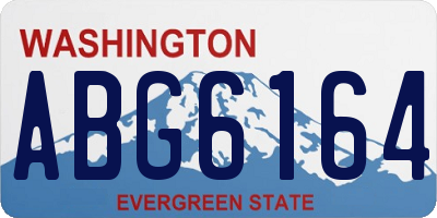 WA license plate ABG6164