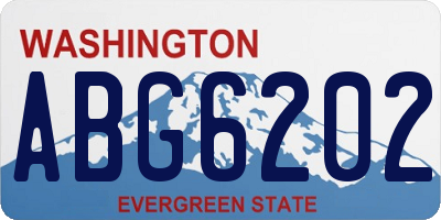 WA license plate ABG6202
