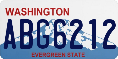 WA license plate ABG6212