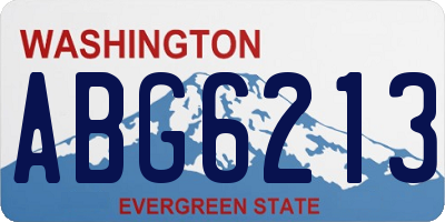 WA license plate ABG6213