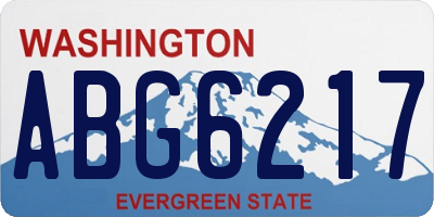 WA license plate ABG6217