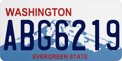 WA license plate ABG6219