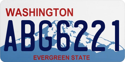 WA license plate ABG6221