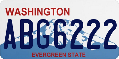 WA license plate ABG6222