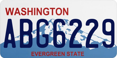 WA license plate ABG6229