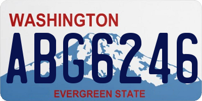 WA license plate ABG6246
