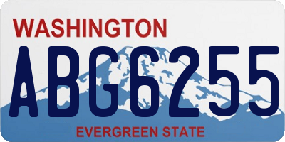 WA license plate ABG6255